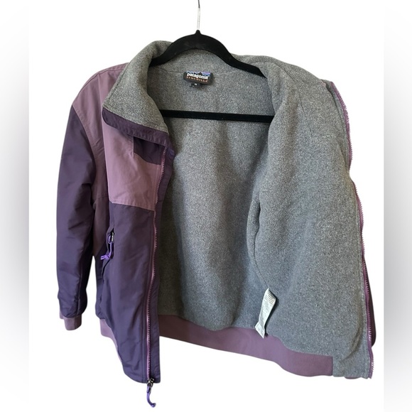 Patagonia Two-Tone Purple fleece liner Jacket size XS - Picture 5 of 11